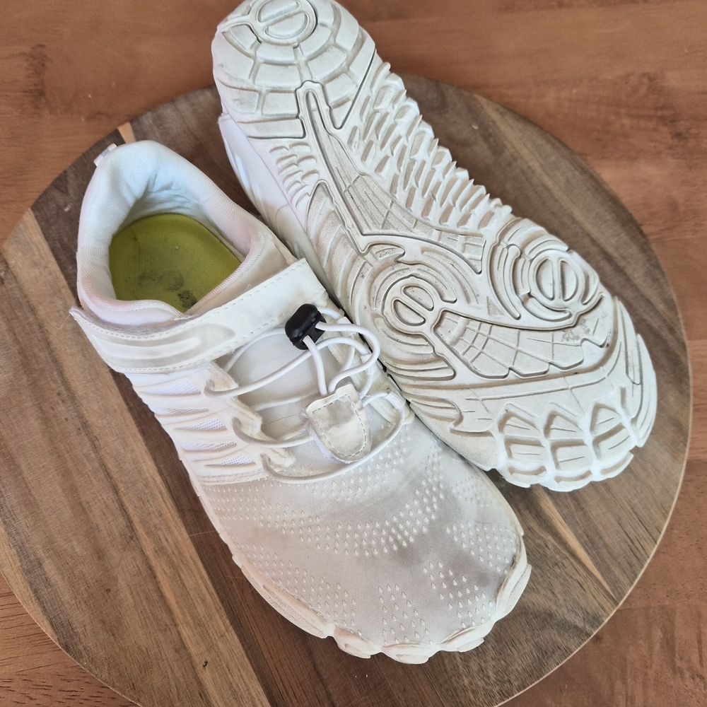 White Athletic "Barefoot" Sneakers